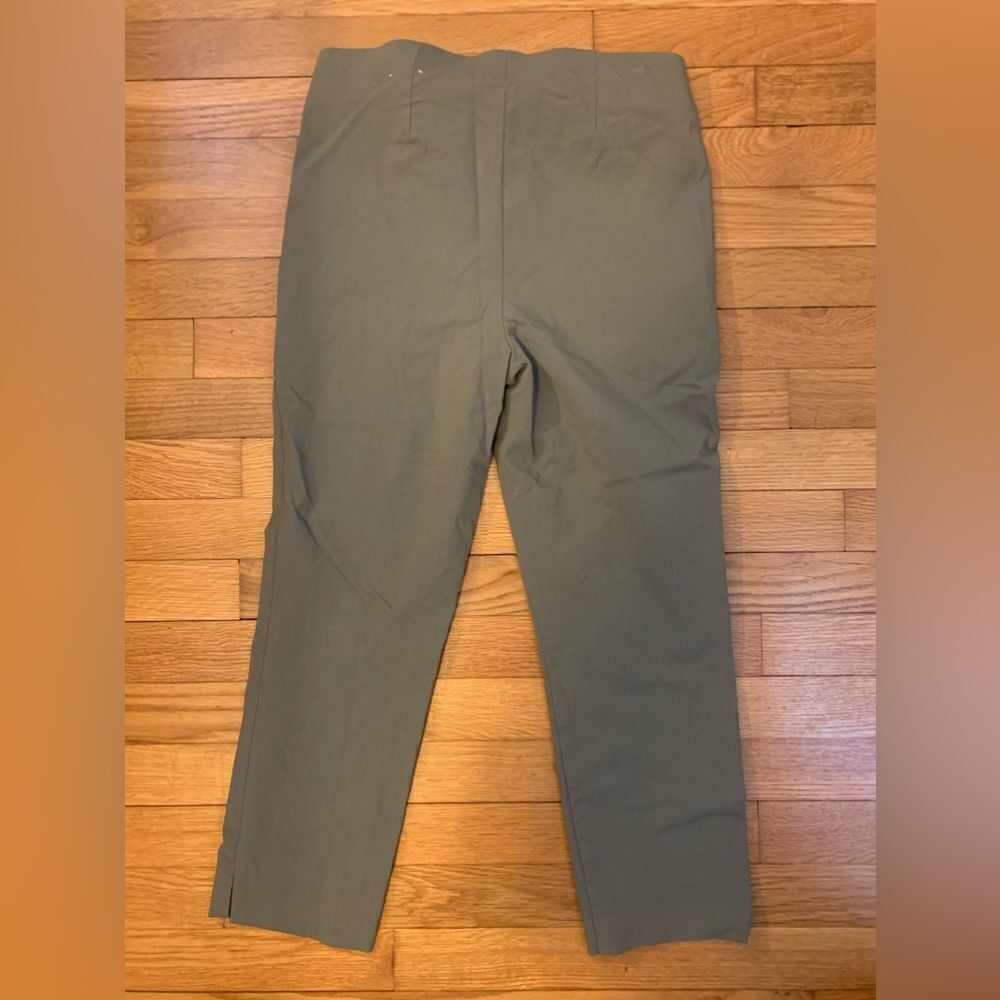 WHBM size 4 pull on dress pants green